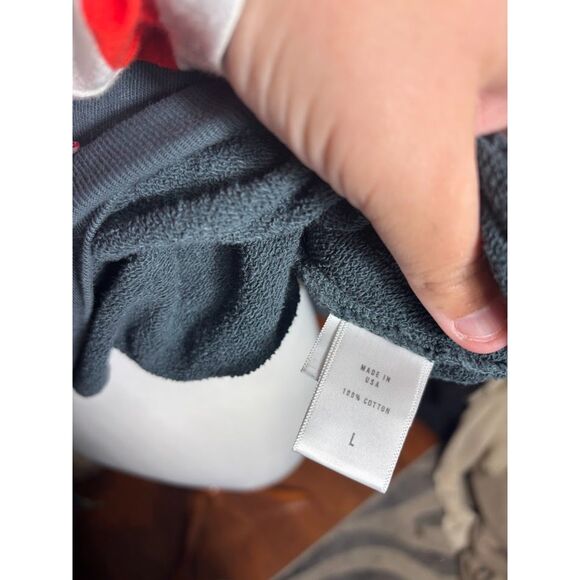 Anthropologie LETLUV Sweatshirt Red Hot Chili Peppers Size Large Gray Maximalist - Picture 5 of 7